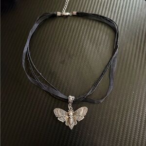 Death moth choker necklace